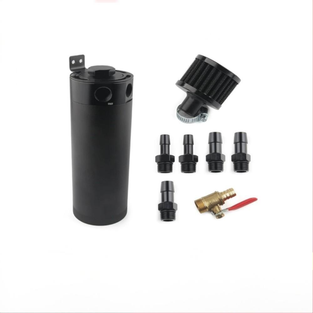 ユニバーサル2ポートバッフル付きオイルキャッチ缶拡張リザーバ - Oil Drain Tank のレビューと価格
