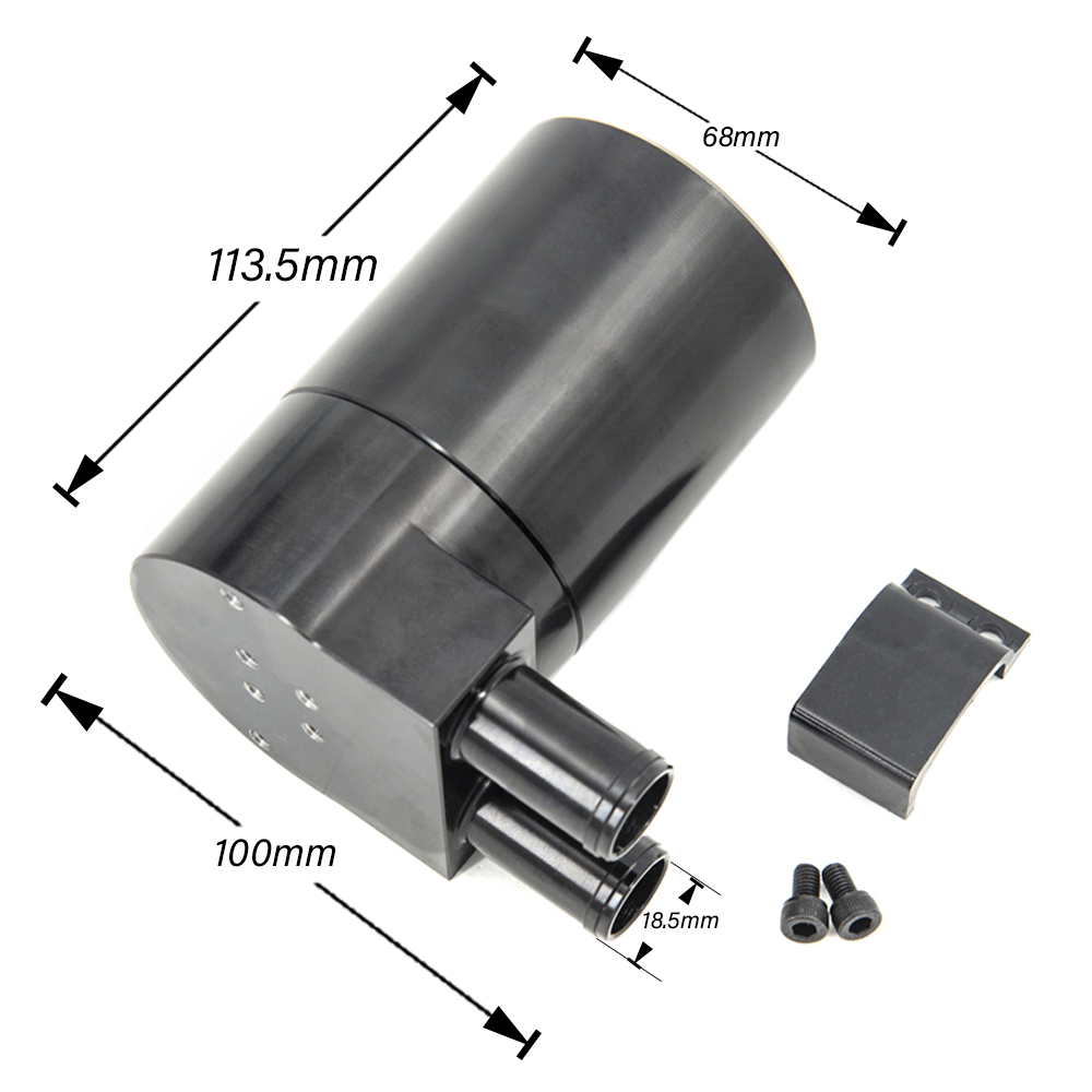 ビレットオイルキャッチ缶貯水池タンクユニバーサルオイル容器バ - Oil Drain Tank のレビューと価格