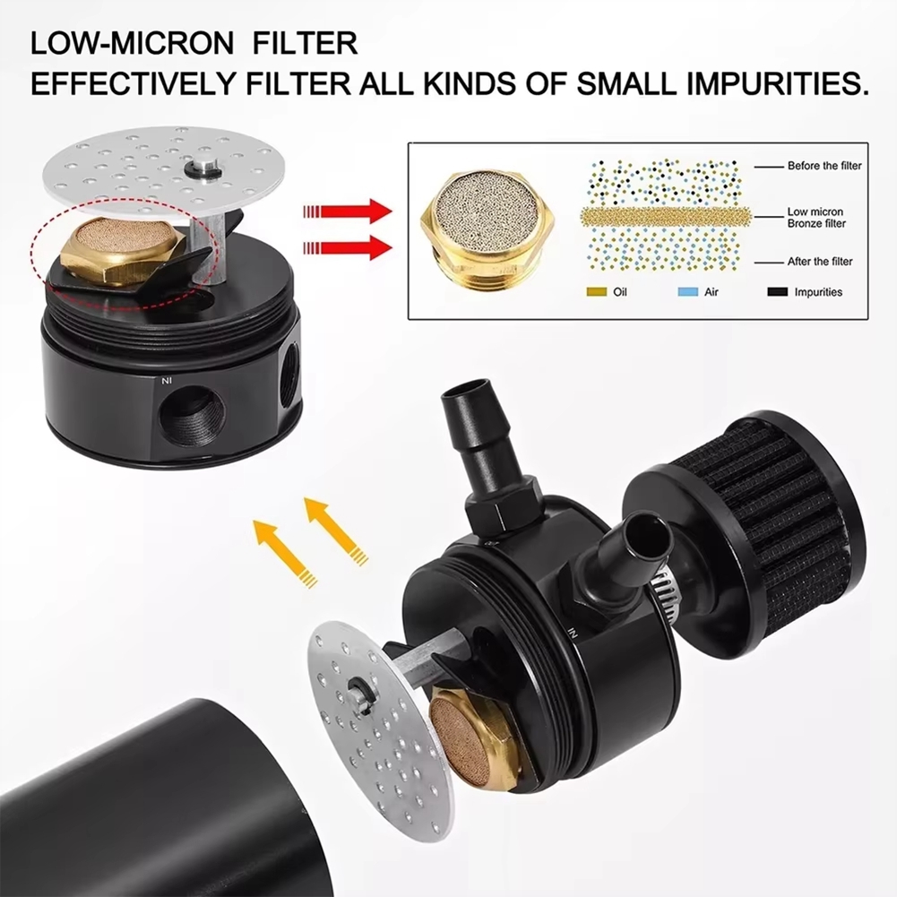 GOODT37C ユニバーサル2ポートアルミ製750mlバッ - Oil Drain Tank のレビューと価格