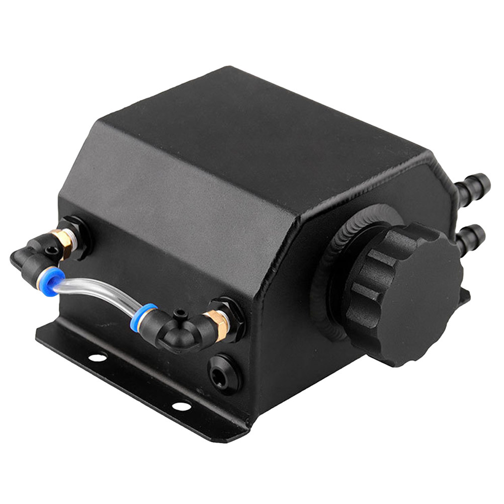 ユニバーサル1Lアルミ製オイルキャッチ缶、車エンジンクランク - Oil Drain Tank のレビューと価格