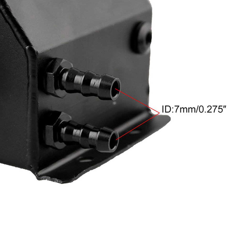ユニバーサル1Lアルミ製オイルキャッチ缶、車エンジンクランク - Oil Drain Tank のレビューと価格