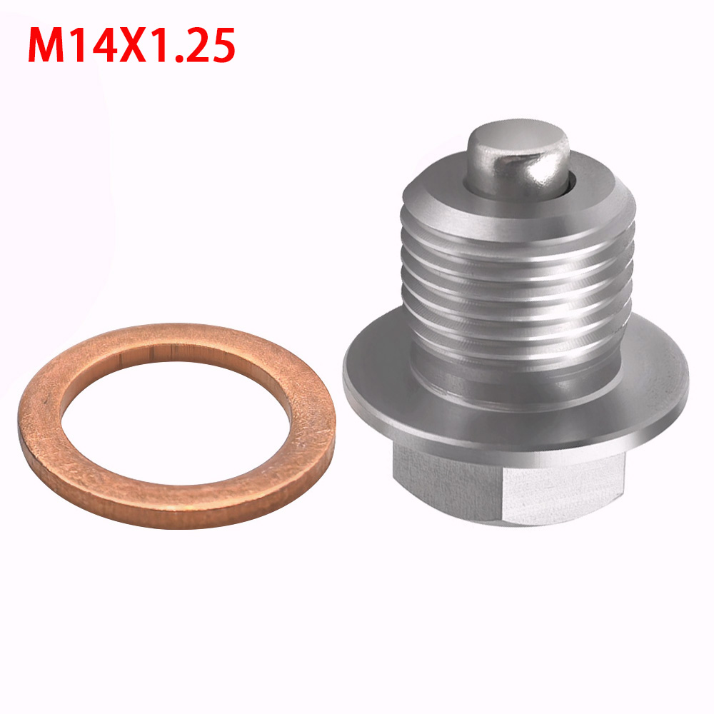車用ステンレス鋼磁気オイルパンネジM14x1.25ネジオイル - Oil Drain Tank のレビューと価格